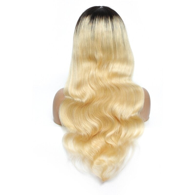 #1B/613 Body Wave 180% Density #613 Wig with Bang 200% Density Human H