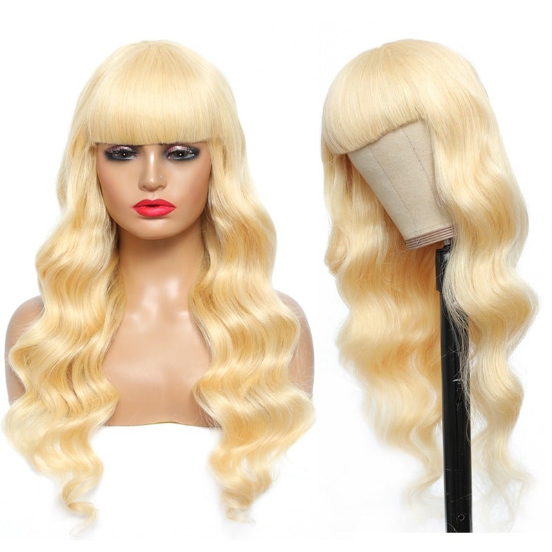 #1B/613 Body Wave 180% Density #613 Wig with Bang 200% Density Human H