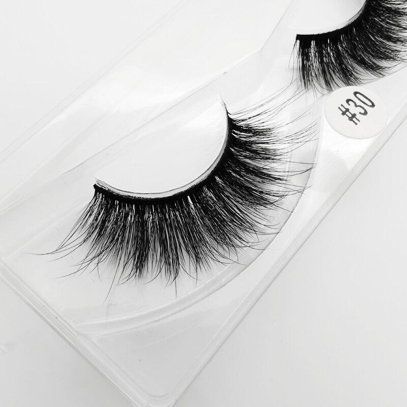 Mink Eye Lashes Wholesale 20/30/40/100 PCS  Mink Fluffy Fake Eyelashes