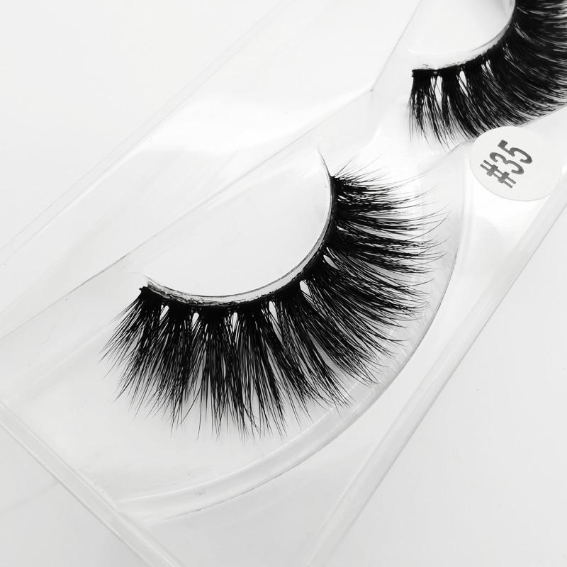 Mink Eye Lashes Wholesale 20/30/40/100 PCS  Mink Fluffy Fake Eyelashes