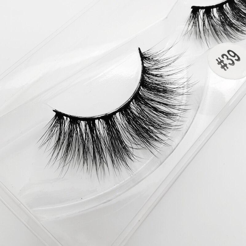 Mink Eye Lashes Wholesale 20/30/40/100 PCS  Mink Fluffy Fake Eyelashes