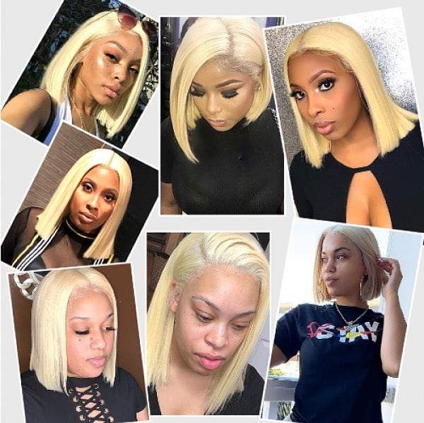 Ishow 613 Blonde Color 13*1 T Lace Front Wig Human Hair Wigs Natural